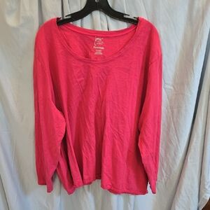 Essentials Bright Pink Long Sleeve Women's Top